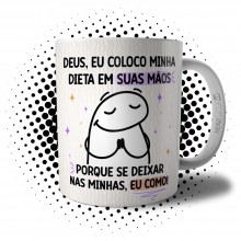 Caneca Frase Dieta Flork Meme Engraçado Divertida Humor Kkk