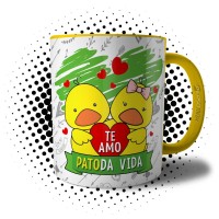 Caneca Te Amo Patoda Vida - Presente Casal Apaixonado