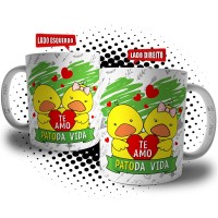 Caneca Te Amo Patoda Vida - Presente Casal Apaixonado