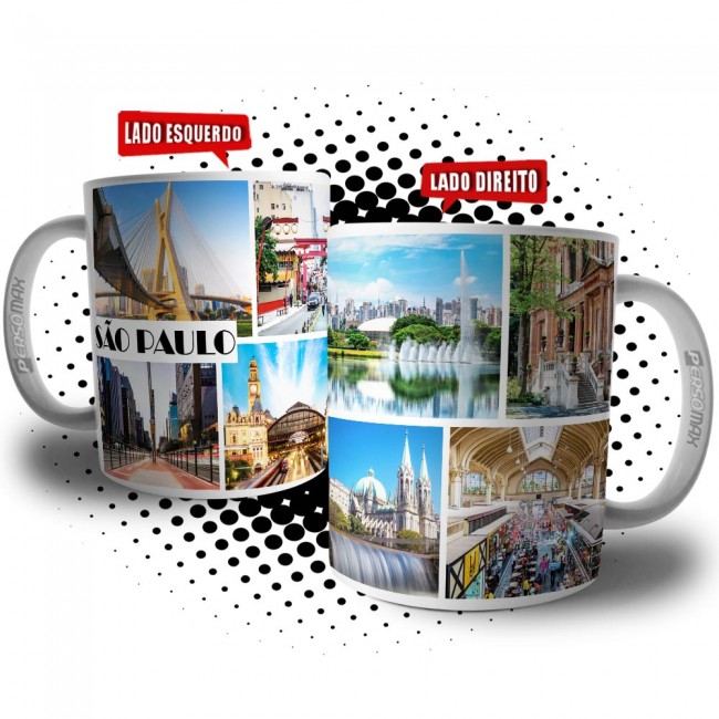 Caneca Cidade de São Paulo Souvenir Lembrança de SP