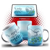 Caneca O Amor está no Mar - Coleção Mar