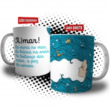 Caneca Sereia Poesia - Coleção Mar