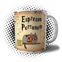 Caneca Espresso Purronum Gato Bruxo