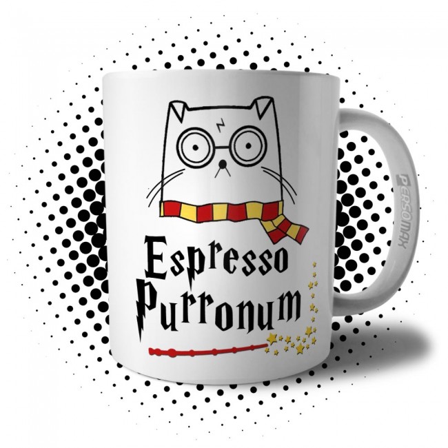 Caneca Espresso Purronum Criativa e Divertida