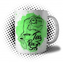 Caneca Tea Rex Dinassauro Meme Dino Divertida Humor