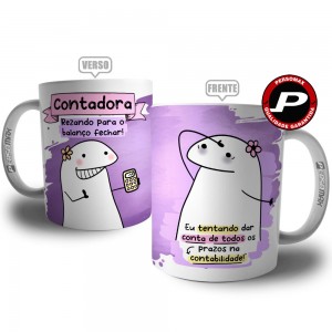 Caneca Contadora Divertida Profissão Contabilidade Flork Meme