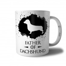 Caneca Father Of Dachshund Presente Pai de Cachorro Pet