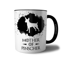 Caneca Mother Of Pinscher Presente Mãe de Cachorro Pet