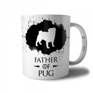 Caneca Father Of Pug Presente Pai de Pug Cachorro Pet