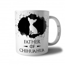 Caneca Father Of Chihuahua Presente Pai de Cachorro Pet