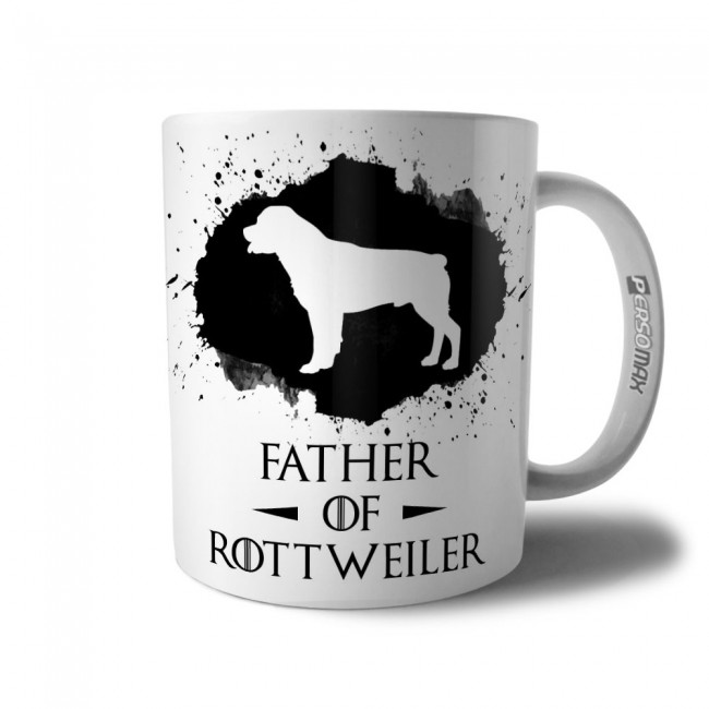 Caneca Father Of Rotweiller Presente Pai de Cachorro Pet