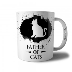 Caneca Father Of Cats Presente Pai de Gato