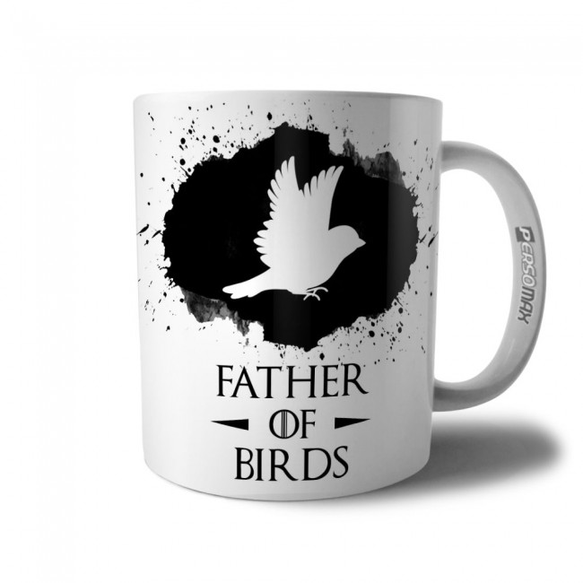 Caneca Father Of Birds Presente Pai de Passáros