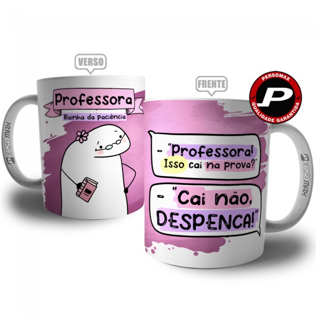 Caneca Flork Professora - A Rainha da Paciência