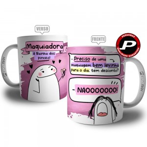 Caneca Flork Maquiadora Profissão Fazer Maquiagem