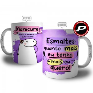 Caneca Flork Manicure Pedicure - A Rainha dos Esmaltes