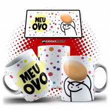 Caneca Meme Flork Meu Ovo Boneco de Palito Meuzovo