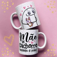 Caneca Flork Mãe de Cachorro Também é Mãe