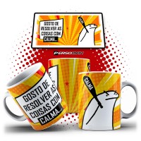 Caneca Flork Taco de Baseball - Gosto de Resolver as Coisas com Calma