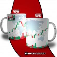 Caneca Trader Personalizada com Nome - Presente Investidor