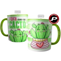 Caneca Fofa Como Um Cacto