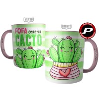 Caneca Fofa Como Um Cacto