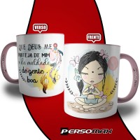 Caneca Que Deus Me Proteja de Mim e da Maldade De Gente Boa