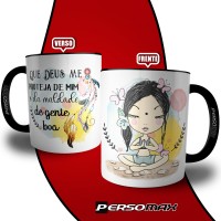 Caneca Que Deus Me Proteja de Mim e da Maldade De Gente Boa