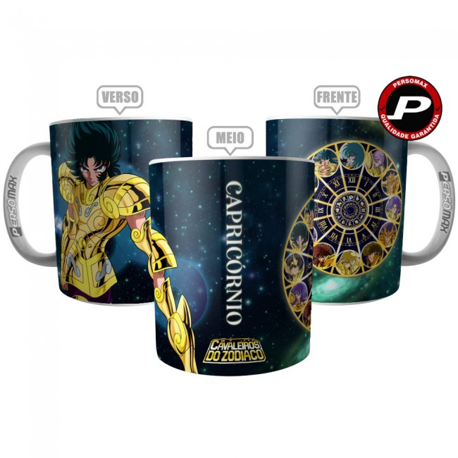 Caneca Cavaleiro de Ouro Shura de Capricórnio - Cavaleiros do Zodíaco