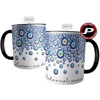 Caneca Olho Grego Proteção  - Livrai-me de Todo Mal, Amém