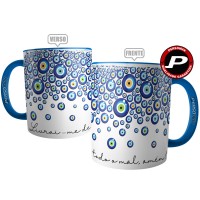 Caneca Olho Grego Proteção  - Livrai-me de Todo Mal, Amém