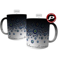 Caneca Olho Grego Proteção  - Livrai-me de Todo Mal, Amém