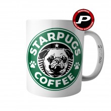 Caneca StarPugs Coffee - Cachorro Pug