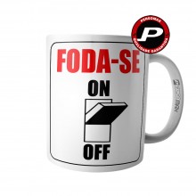 Caneca Ligando o Foda-se Meme Divertida Engraçada Zoeira