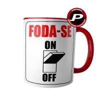 Caneca Ligando o Foda-se Meme Divertida Engraçada Zoeira