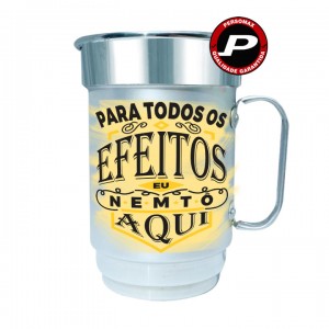 Caneca de Chopp Cerveja Para Todos os Efeitos, Eu Nem Tô Aqui