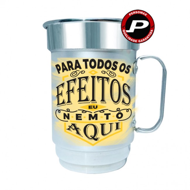 Caneca de Chopp Cerveja Para Todos os Efeitos, Eu Nem Tô Aqui