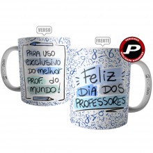 Caneca Feliz Dia dos Professores - Melhor Prof do Mundo