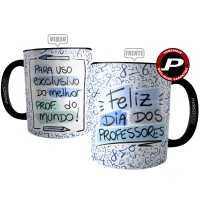 Caneca Feliz Dia dos Professores - Melhor Prof do Mundo