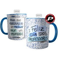 Caneca Feliz Dia dos Professores - Melhor Prof do Mundo