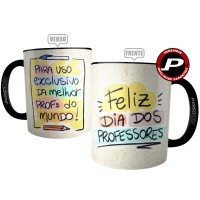 Caneca Feliz Dia dos Professores Melhor Professora do Mundo