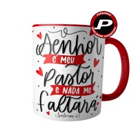 Caneca Salmo Bíblico O Senhor é Meu Pastor e Nada me Faltará