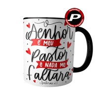 Caneca Salmo Bíblico O Senhor é Meu Pastor e Nada me Faltará