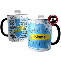 Caneca Paizão Eu Te Amo Personalizada com Nome