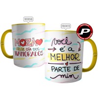 Caneca Para Namorada - Mozão Você é a Melhor Parte de Mim