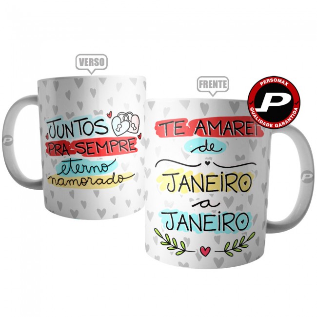 Caneca Eterno Namorado -  Juntos Para Sempre