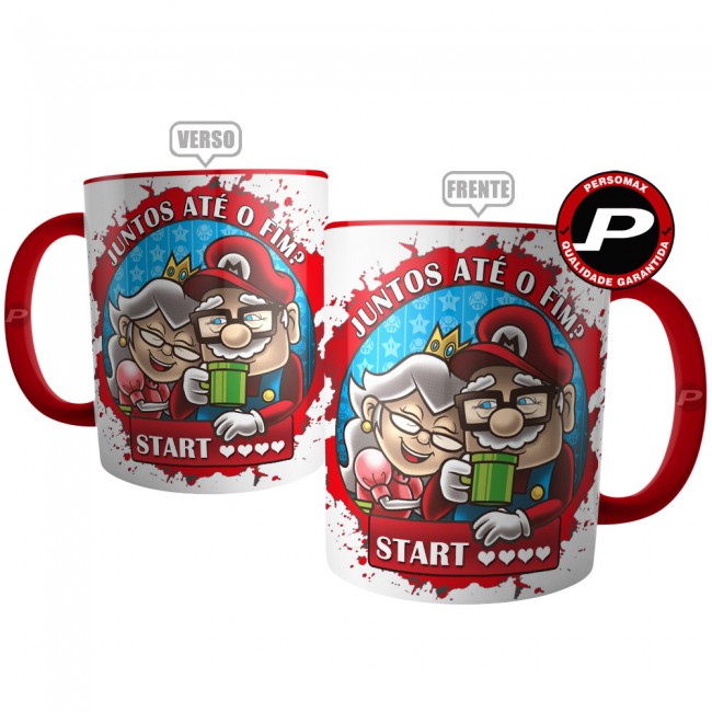 Caneca Namorada Gamer - Juntos Até o fim