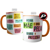 Caneca Minha Mãe é uma Peça com Frases de Mãe