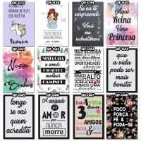 Placas Decorativas com Frases Motivacionais