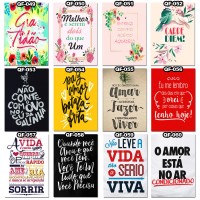 Placas Decorativas com Frases Motivacionais